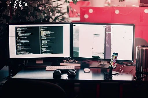 two-computer-monitors
