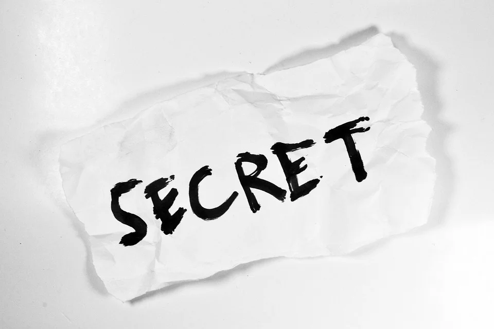 secret written on a piece of paper