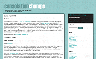 new Consolation Champs layout