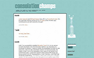 old Consolation Champs layout