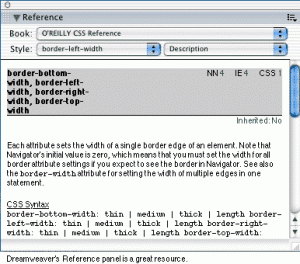 dreamweaver-reference-panel